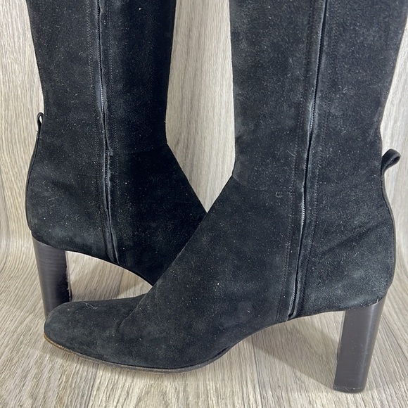 Anne Klein black suede high boots - Picture 12 of 16